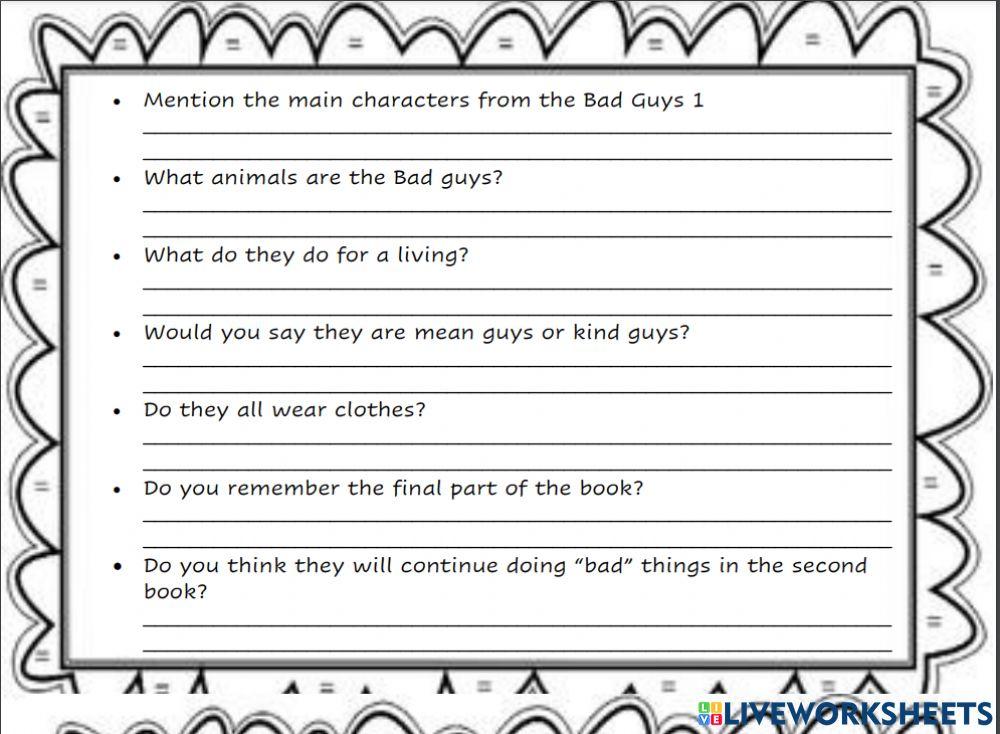 The Bad Guys 1 & 2 The Bad Guys 1 & 2