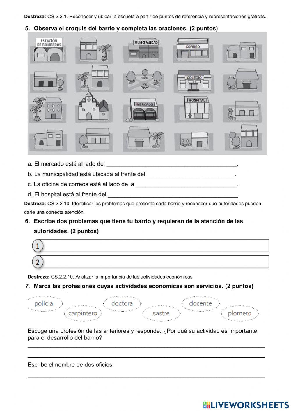 Examen segundo quimestre estudios sociales