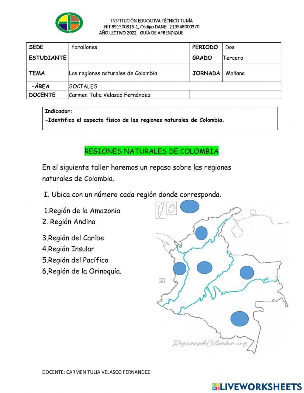 Regiones naturales de Colombia