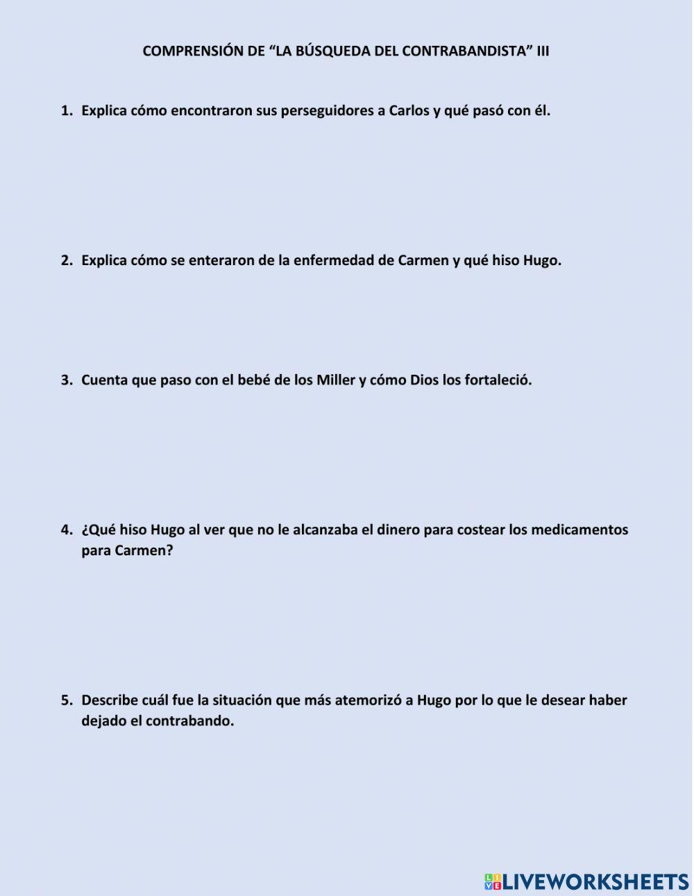 Búsqueda del contrabandista iii