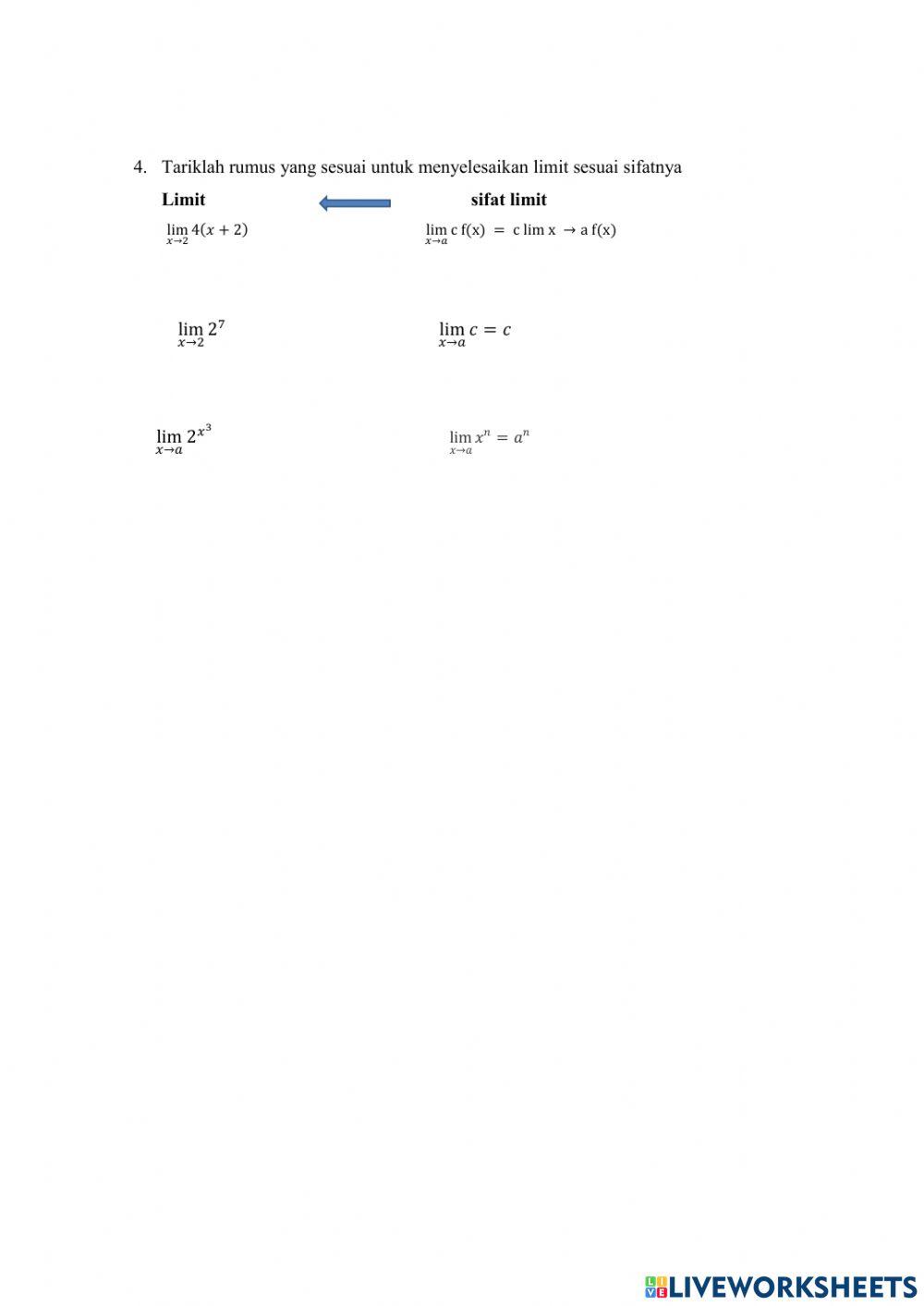 Limit Fungsi Aljabar