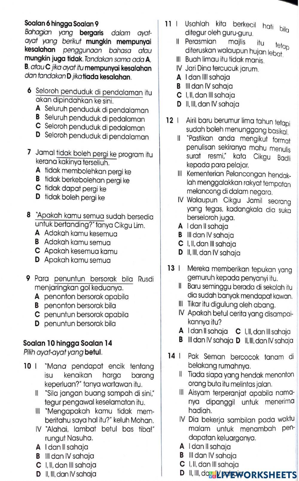Kesalahan Penggunaan Kata
