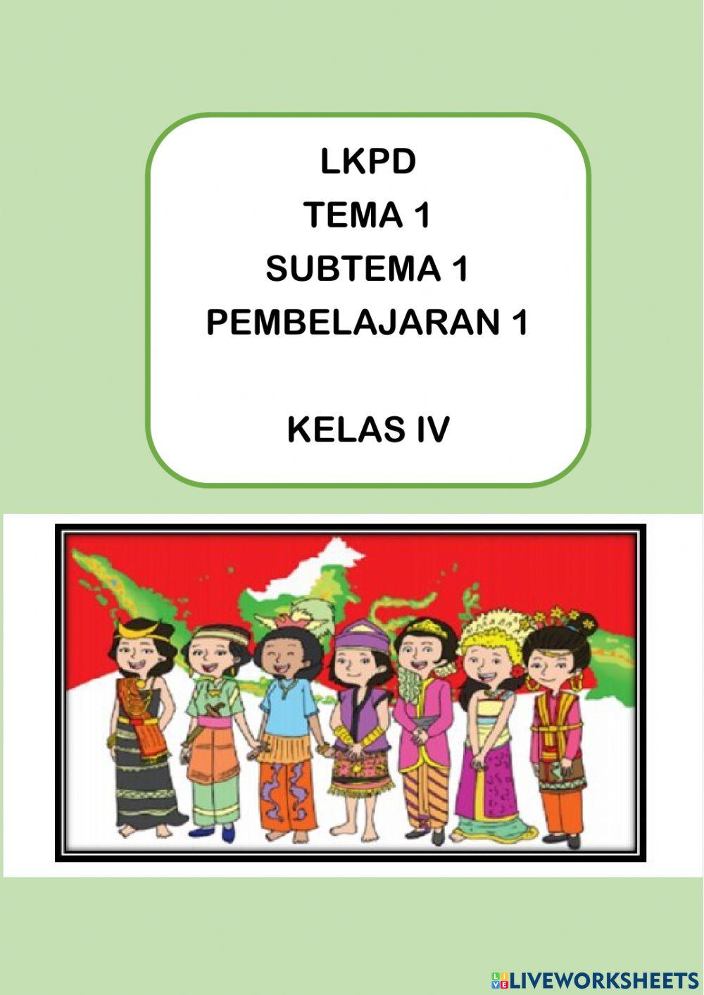 Tema 1 Subtema 1 Kelas 4