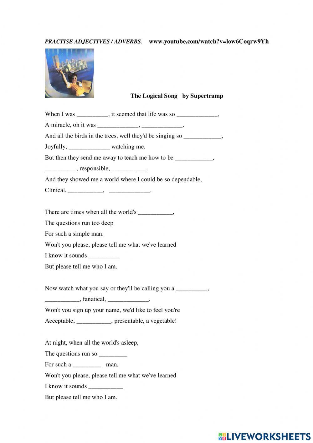 Pratise adjectives and adverbs