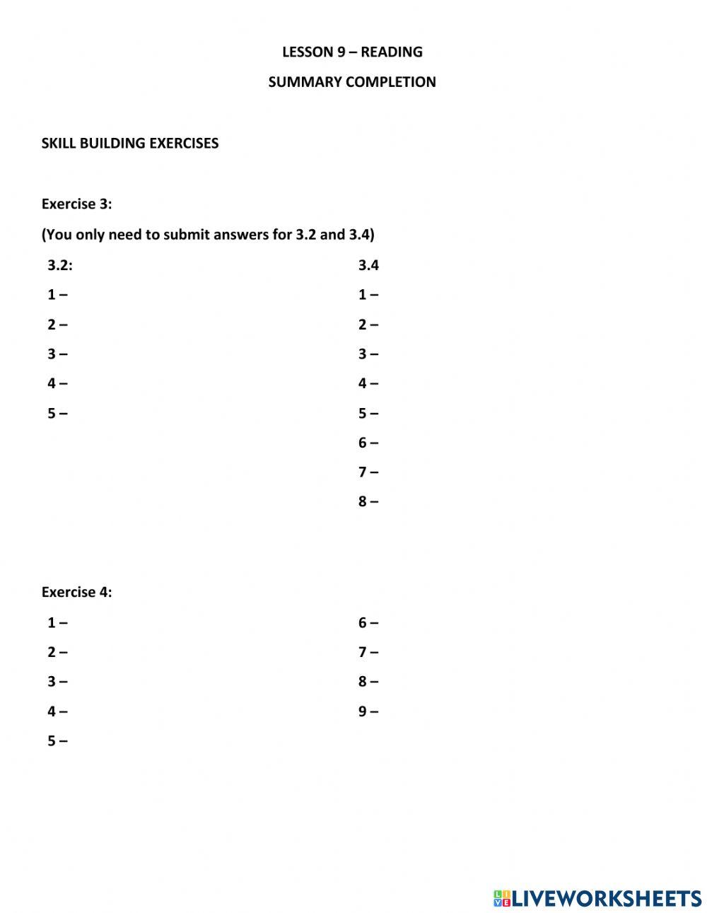 L9 - Reading - In class