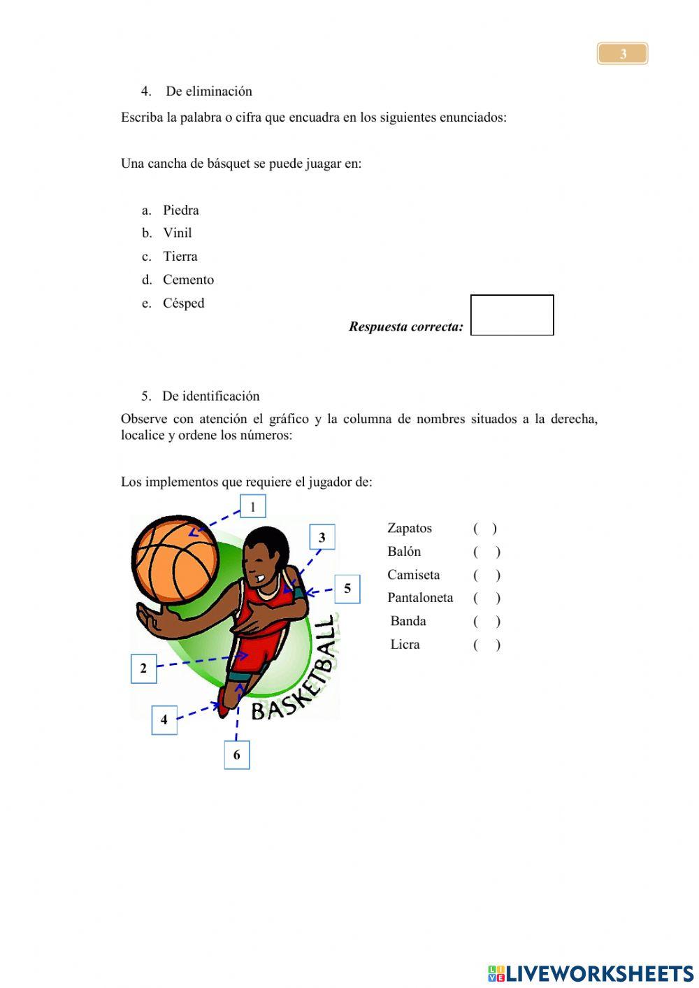 Examen de Educación Física