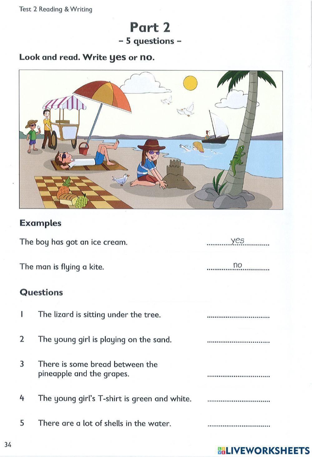 Pre starters Reading