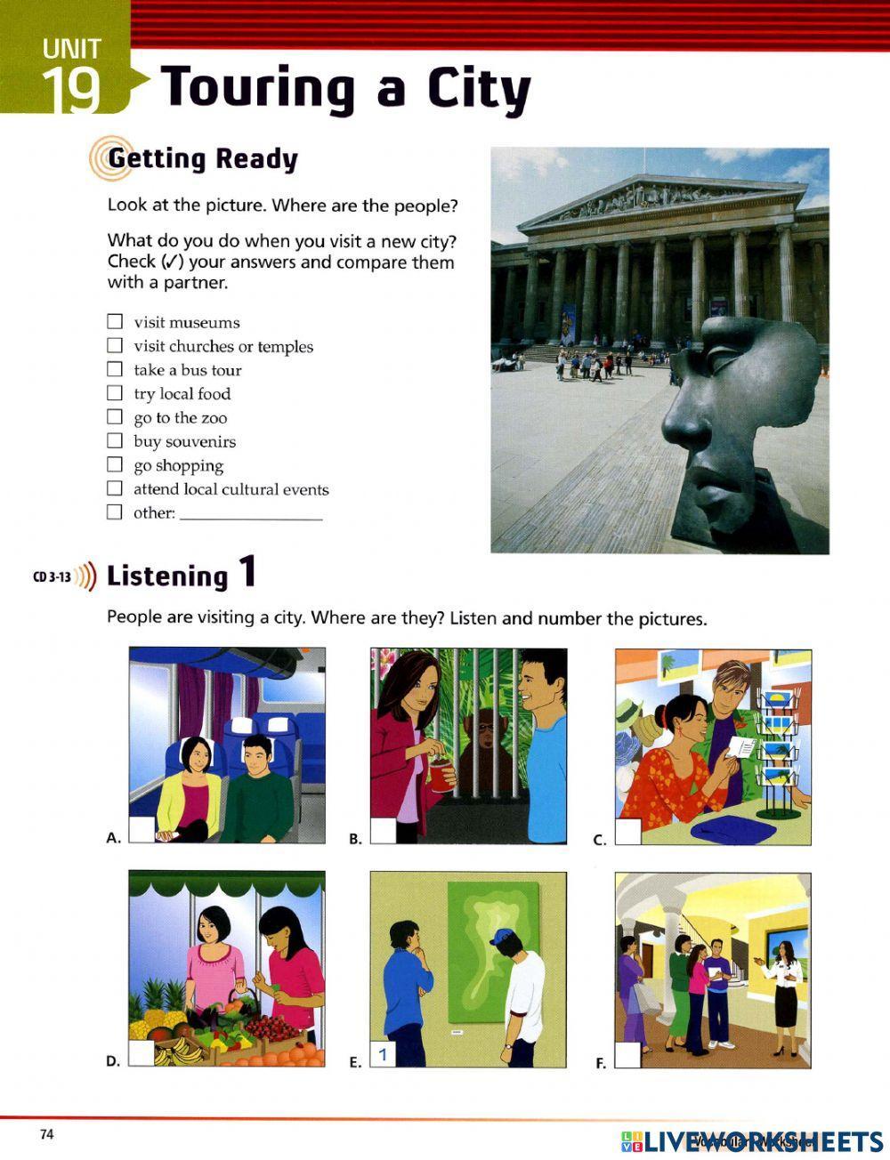 Unit 9 Listening supplementary 1