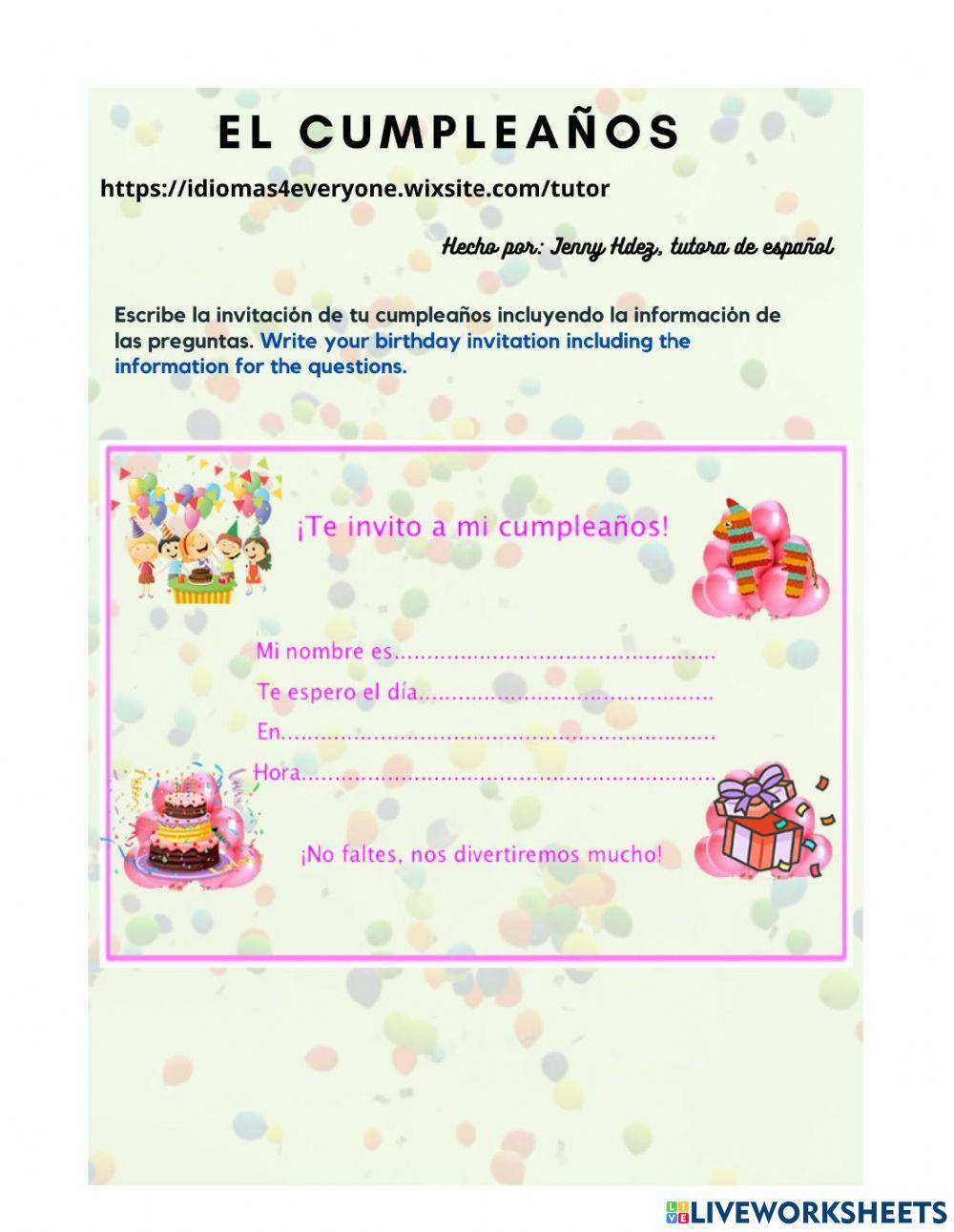 Mi cumpleaños