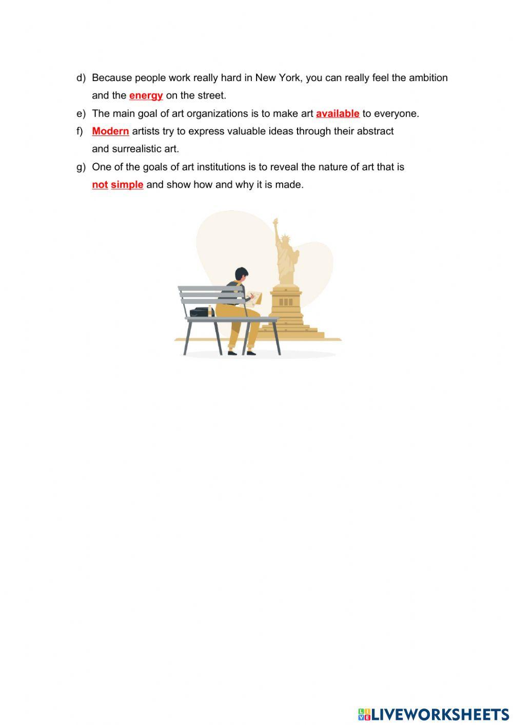 New york the art capital - C1 - listening