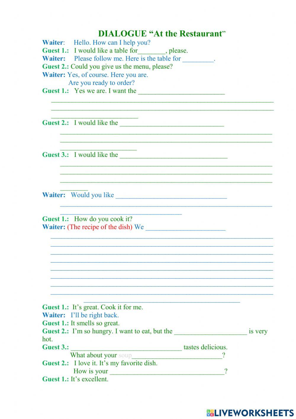 Green 3 worksheet 21