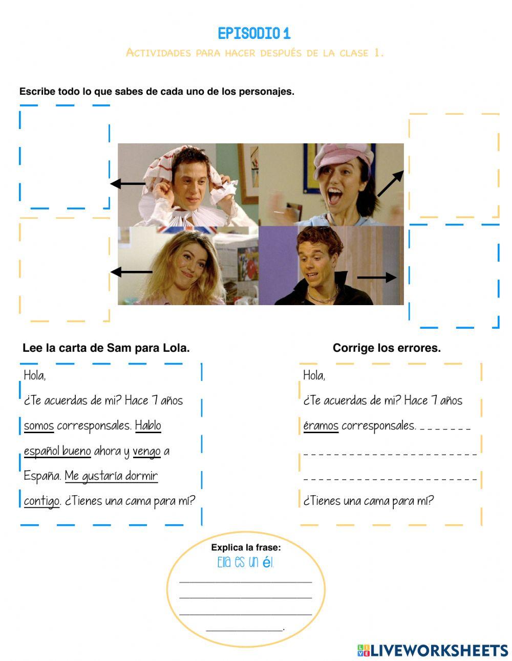 Extra en español video worksheet Live Worksheets
