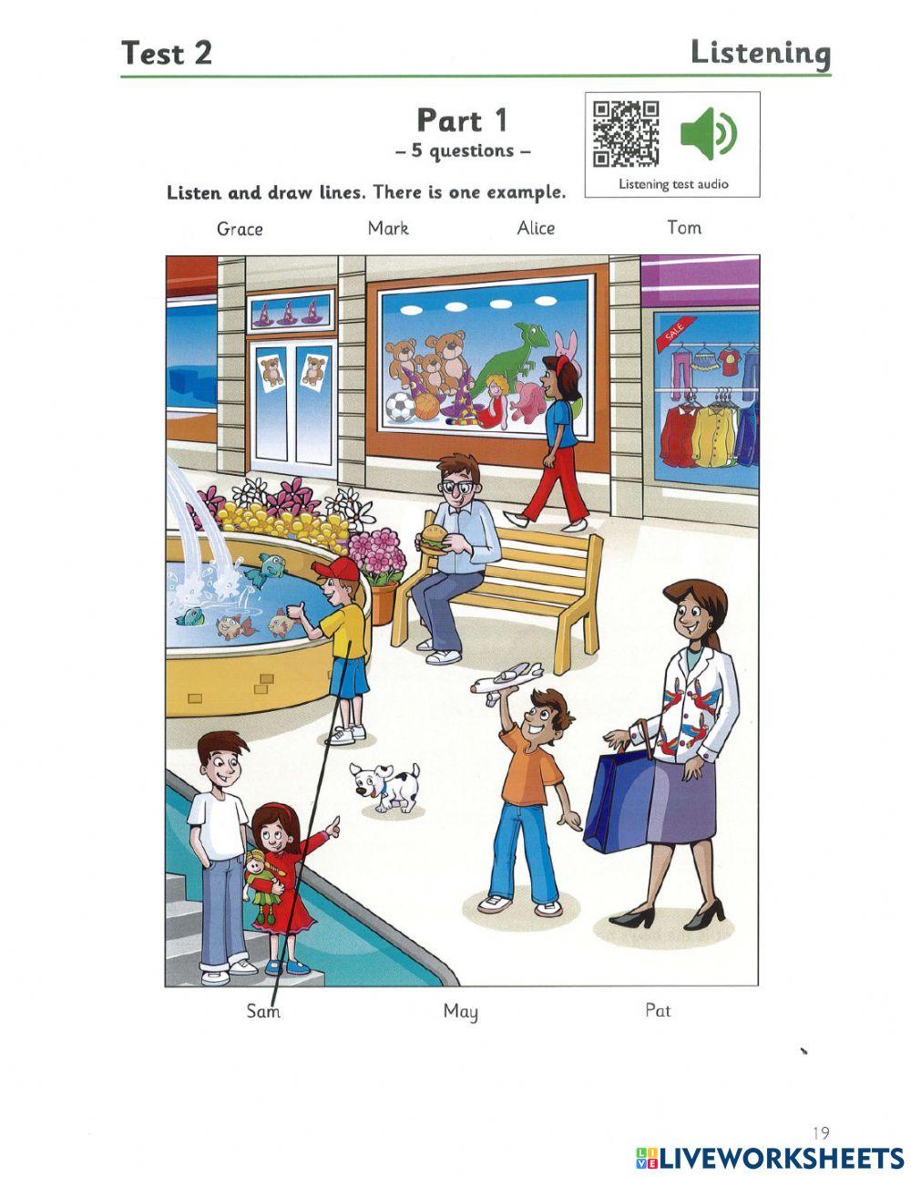 Starter 4 - Test 1- Listening