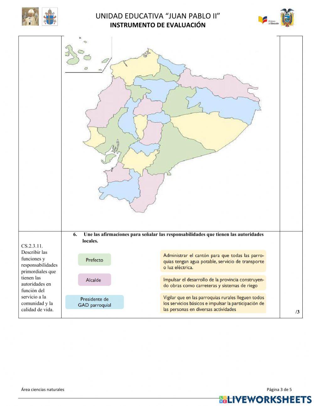 EVALUACIÓN QUIMESTRAL