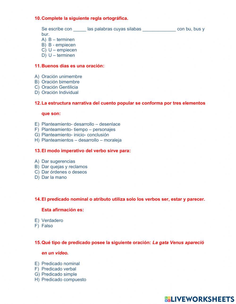 Evaluación segundo quimestre