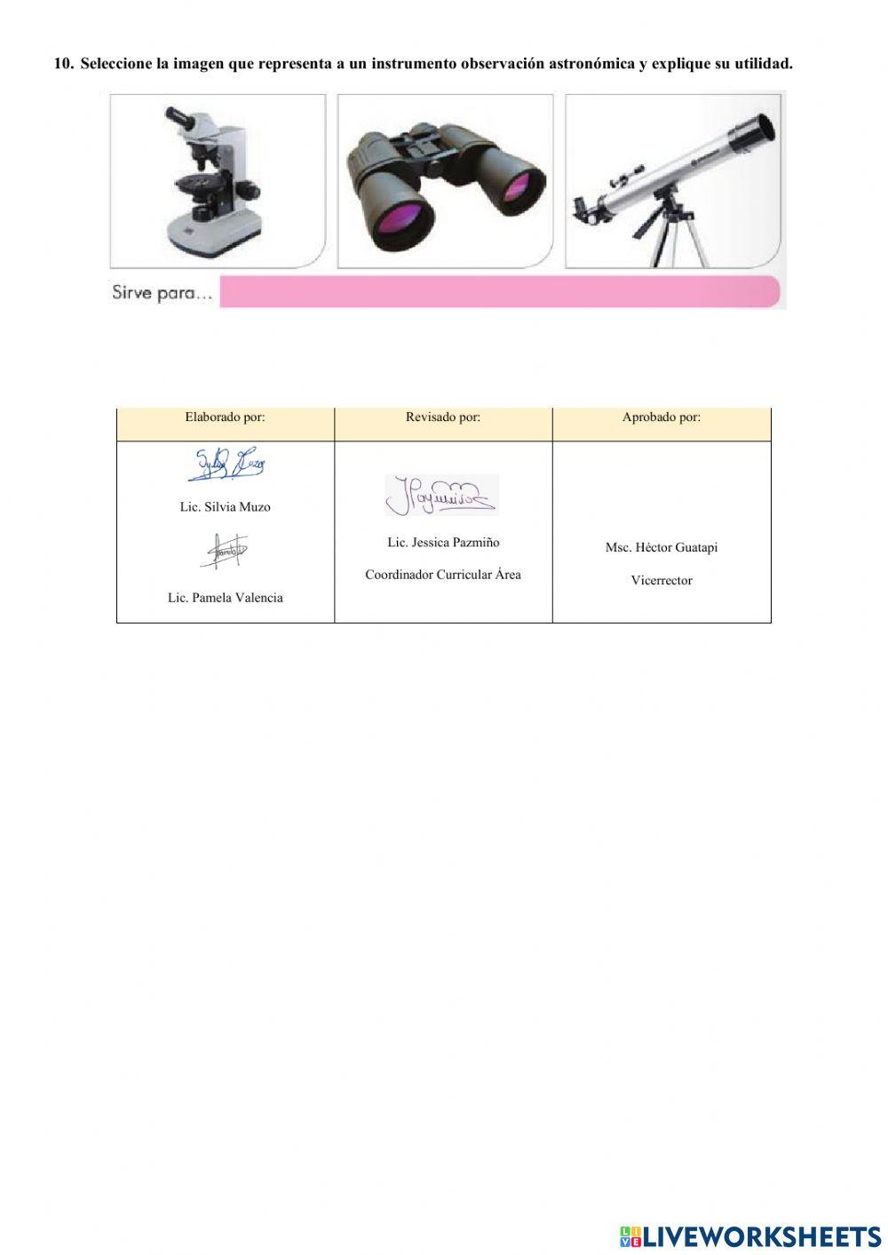 Evaluación Quimestre II