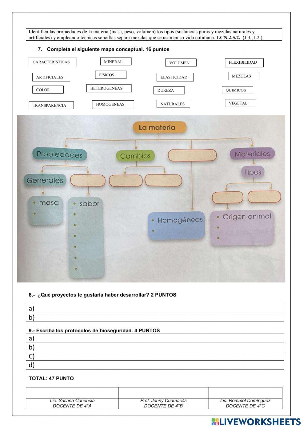 Evaluación CCNN Cuartos