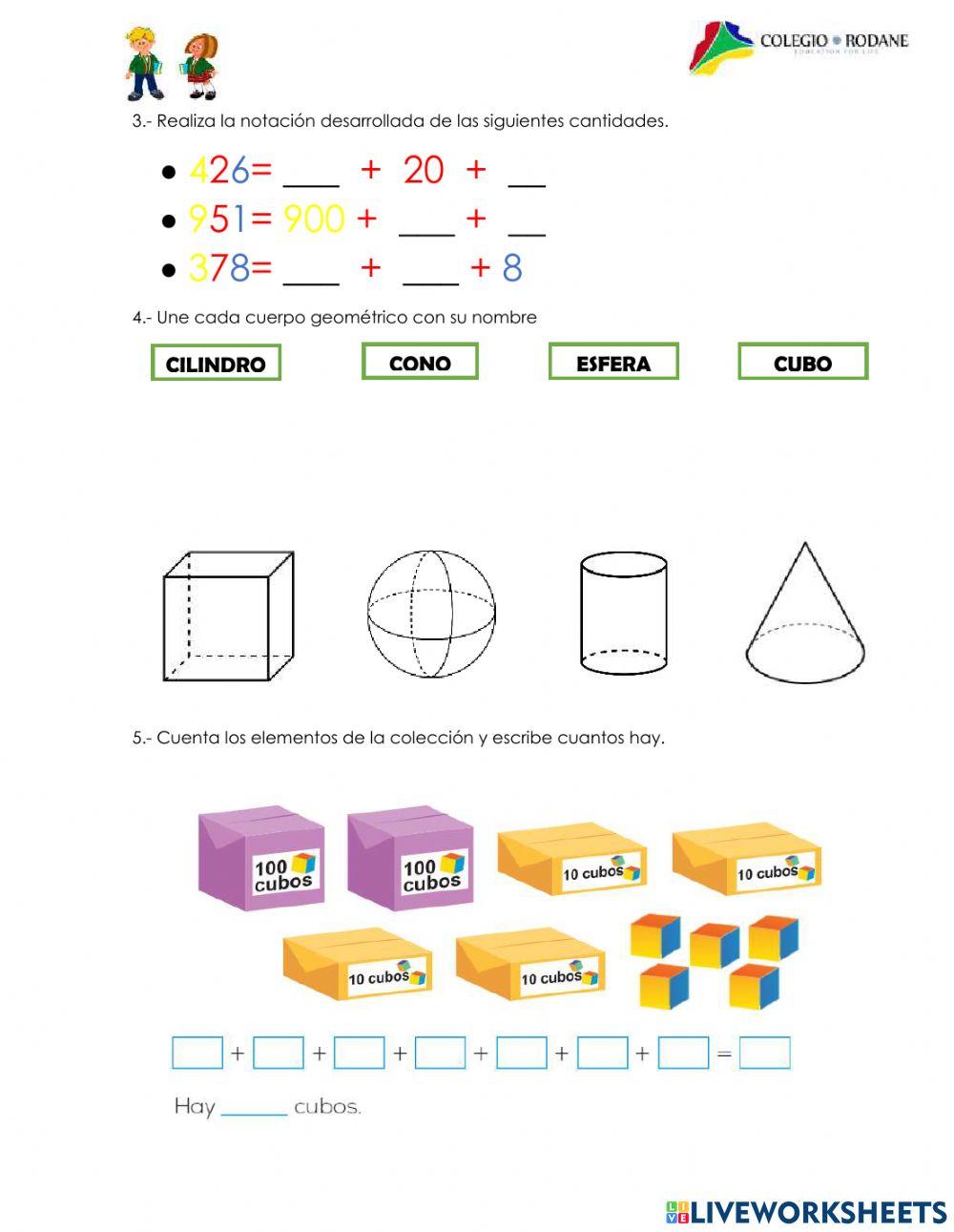 Examen mensual matemáticas JUNIO