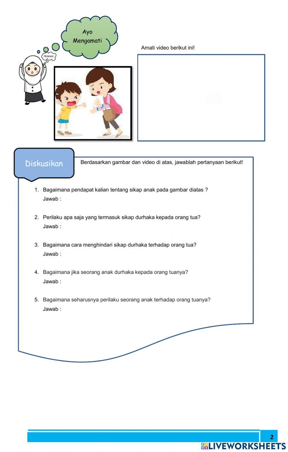 Sikap Durhaka kepada orang tua