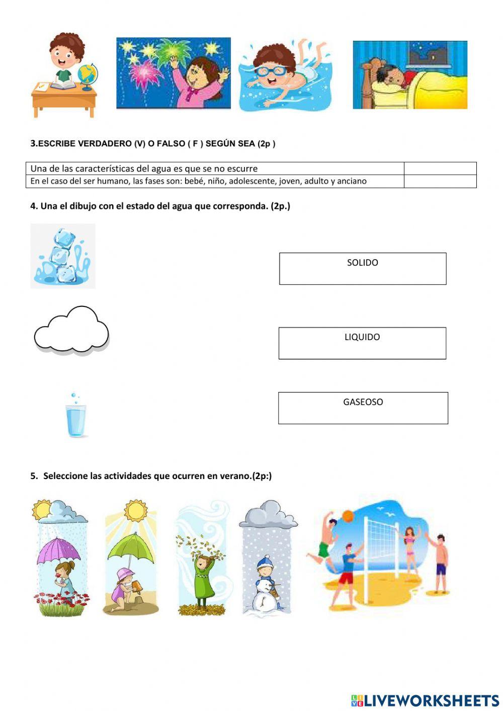 Examen de ciencias naturales