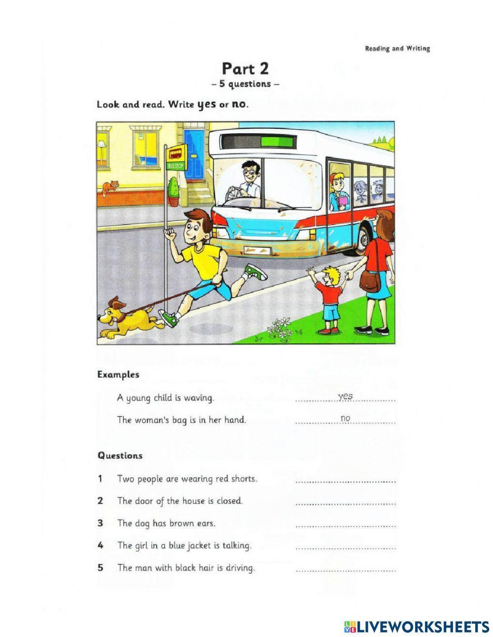 Starter 1 (2018) - Test 1 - Reading anh writing