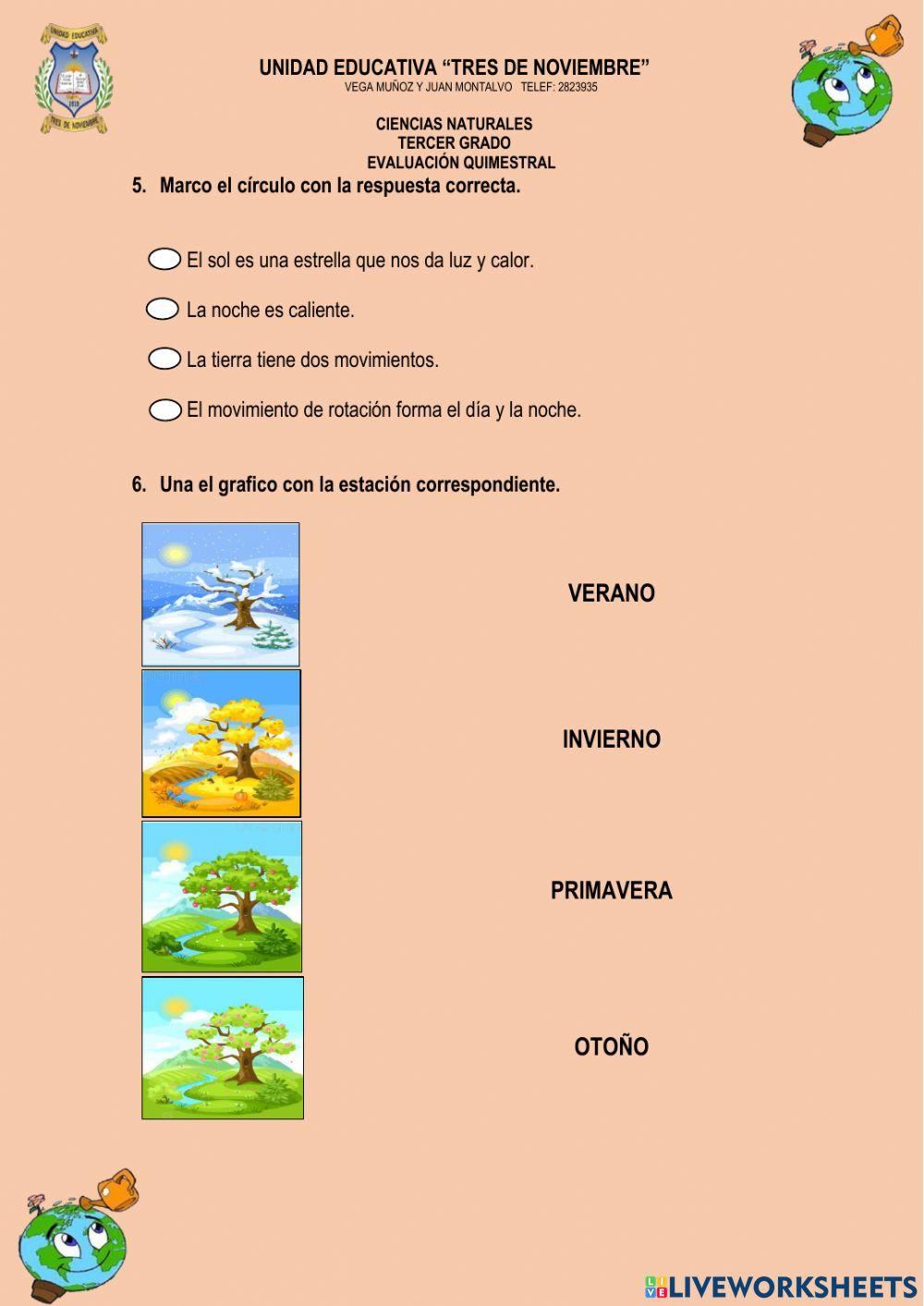 Evaluación Quimestral