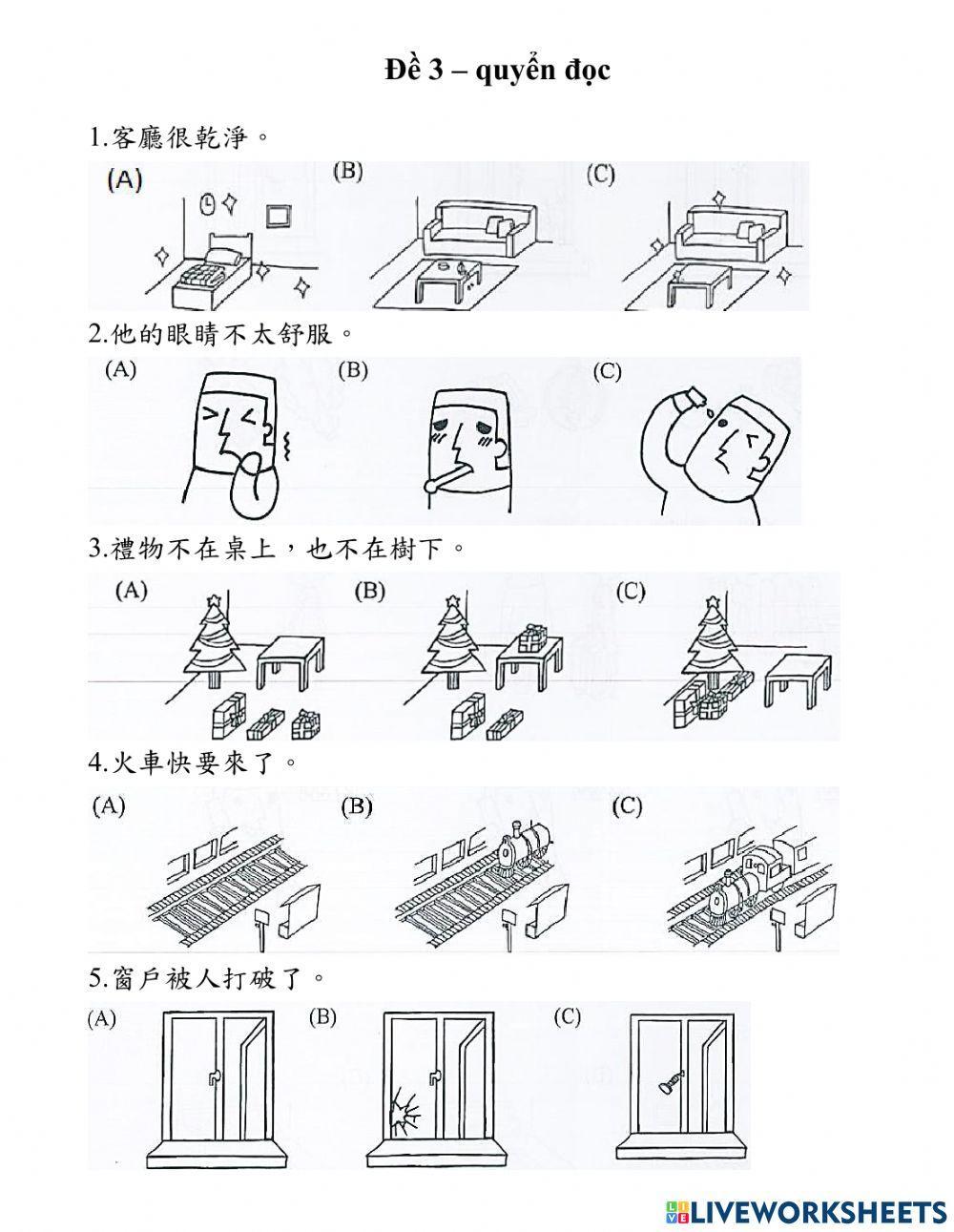 Bộ Đề Band A - Đề Đọc 03