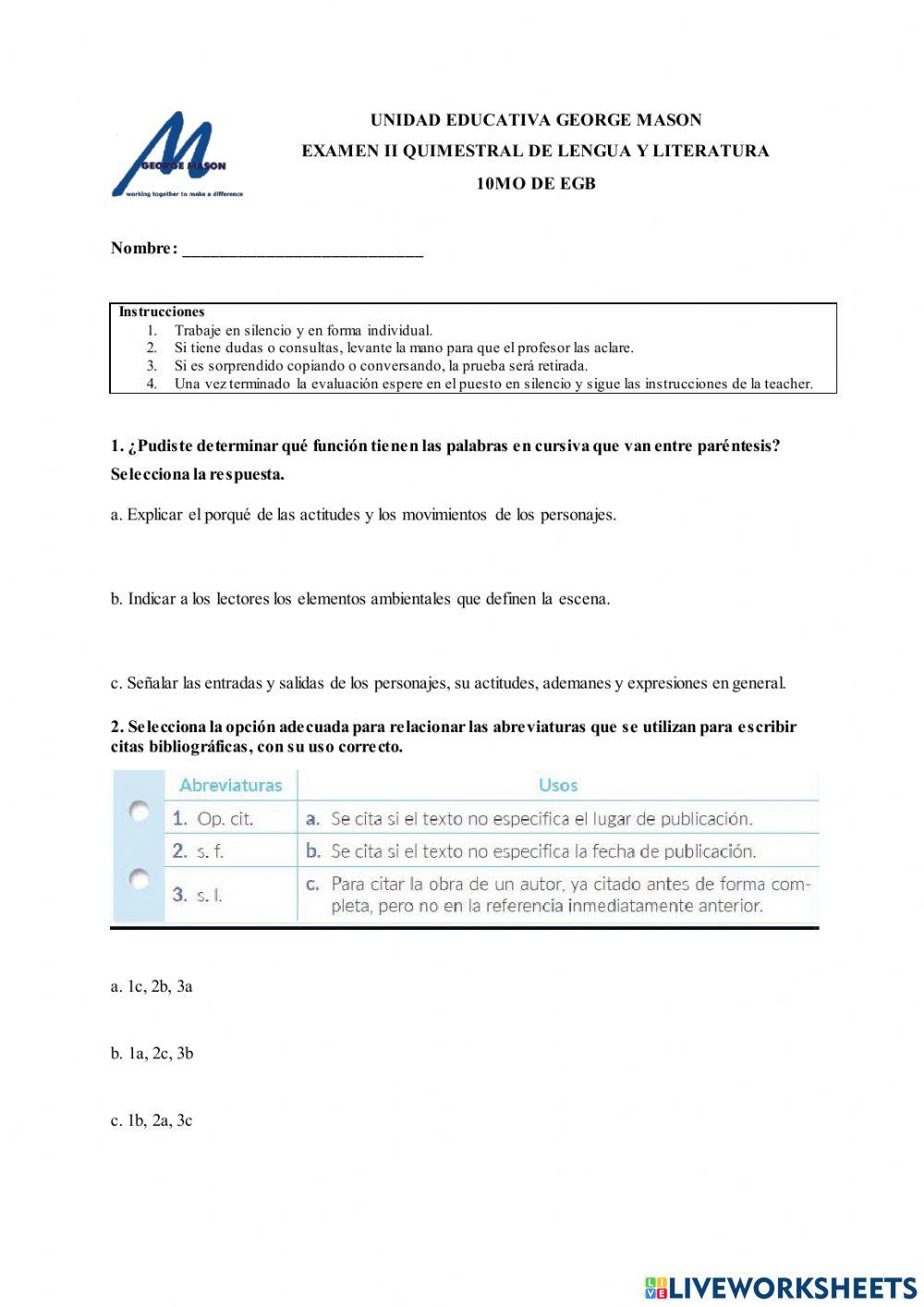 Examen q ii