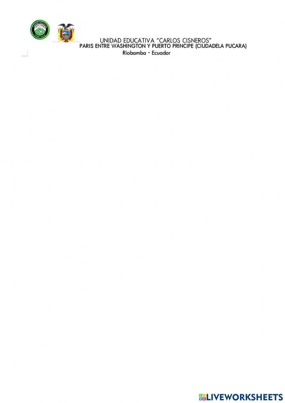 Evaluacion de ciencias