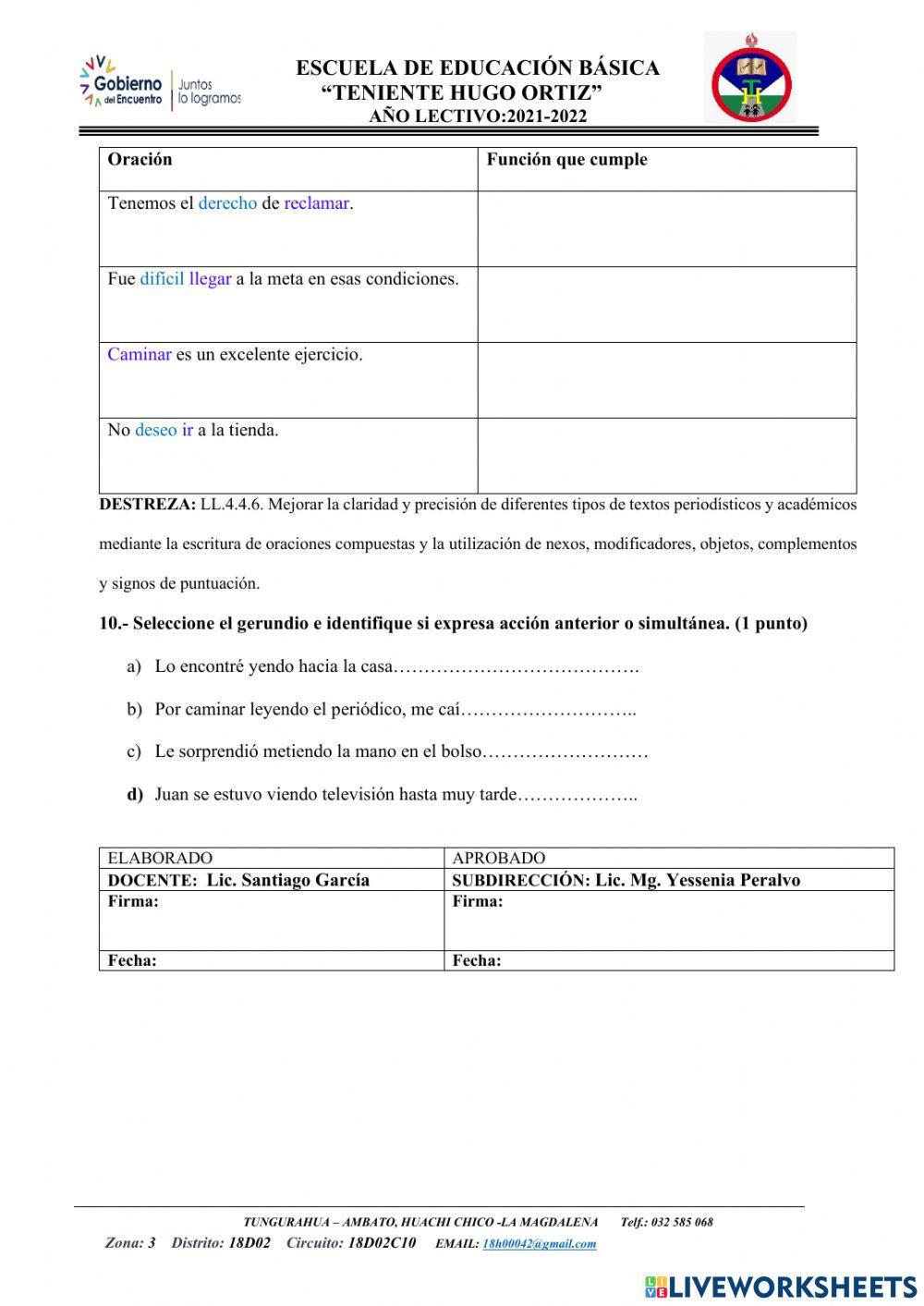 Evaluación quimestral-2q