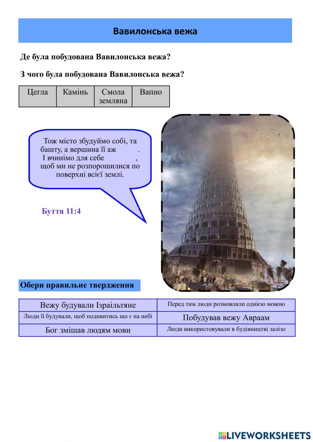 Babylónská věž UKR