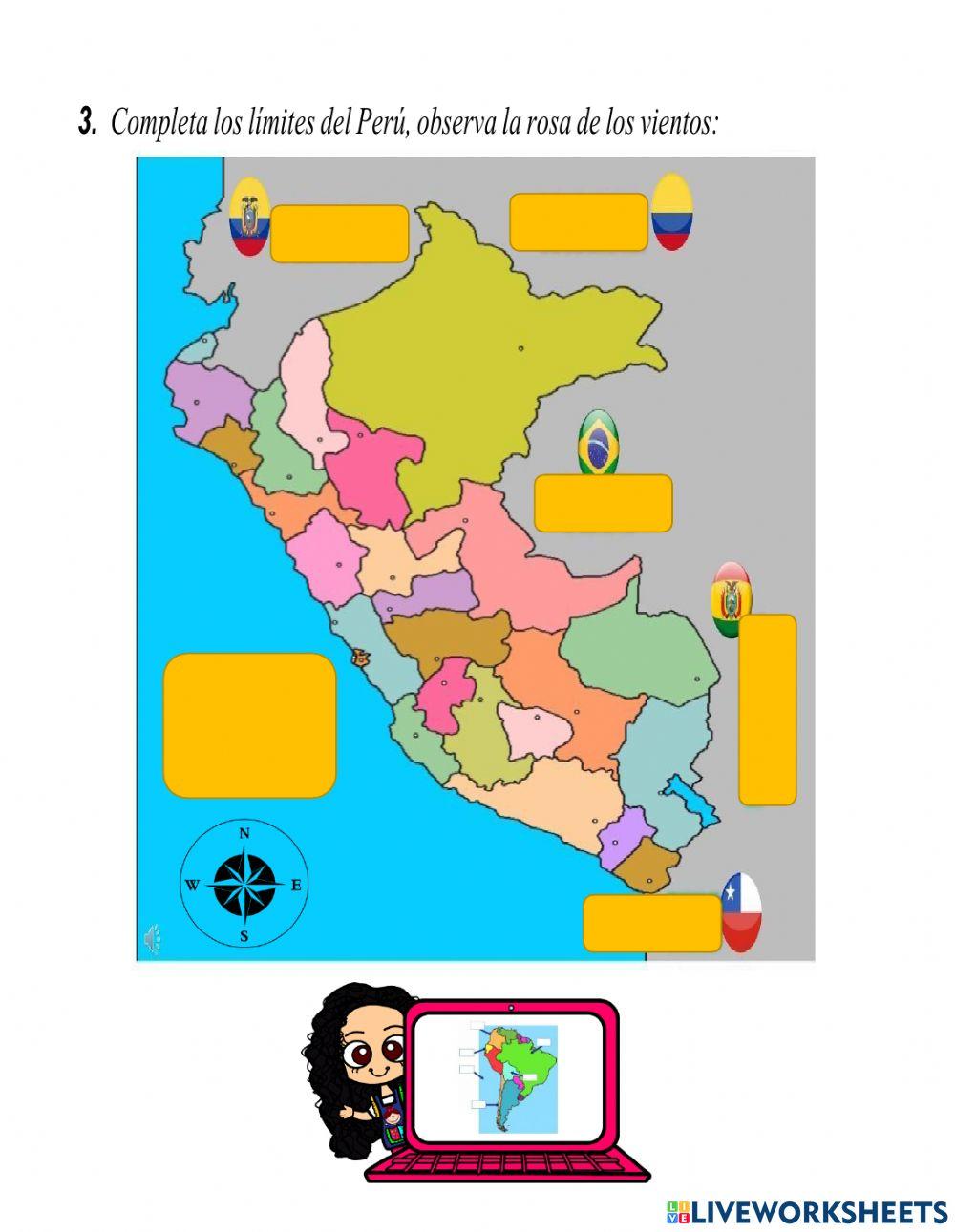 Mapa político del perú