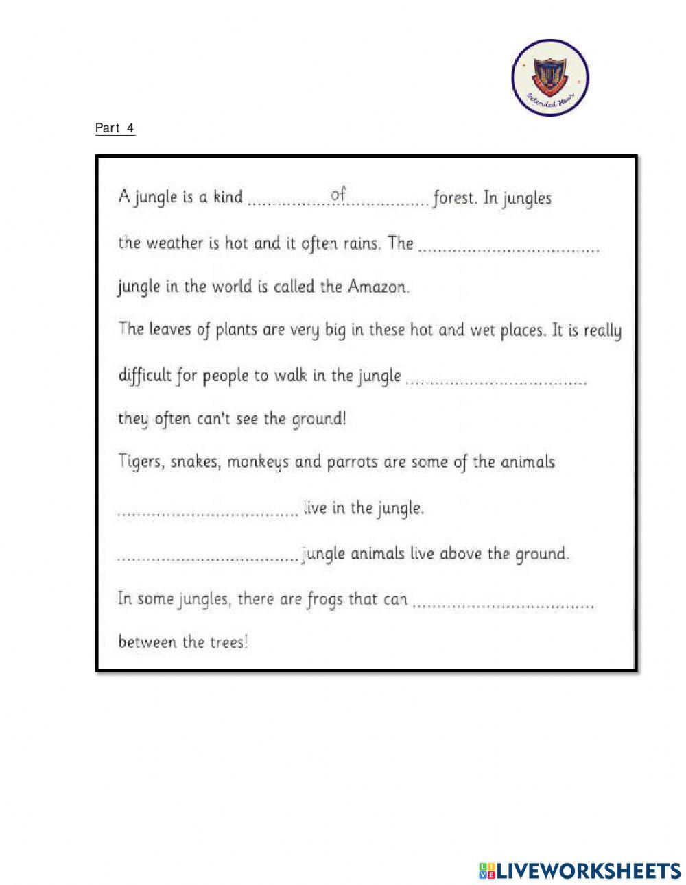 Movers reading Practice