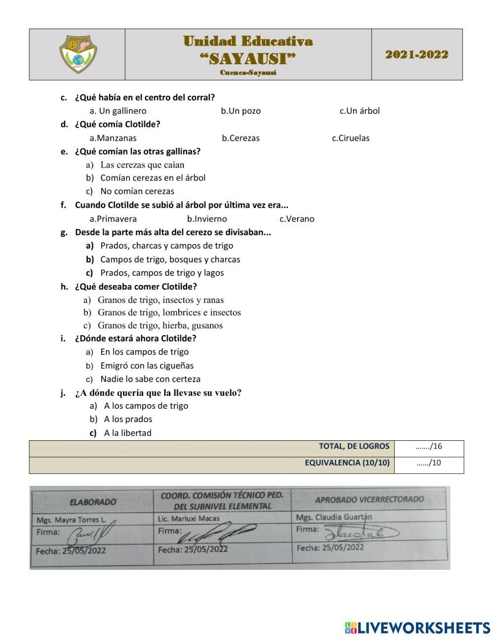 Comprensión lectora