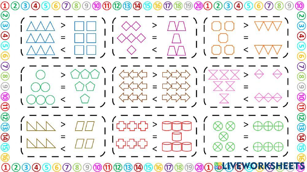 Lebih Besar Lebih Kecil Sama Dengan - 1