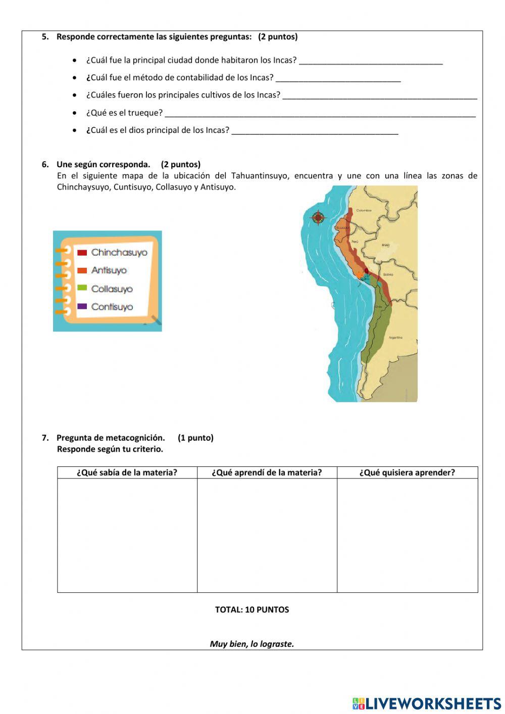 Examen estudios sociales