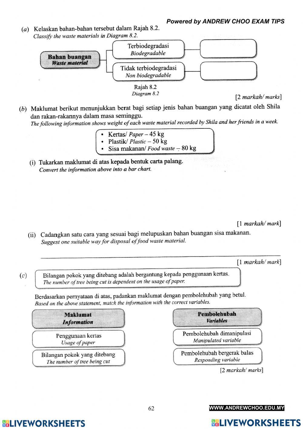 Waste Material Year 6