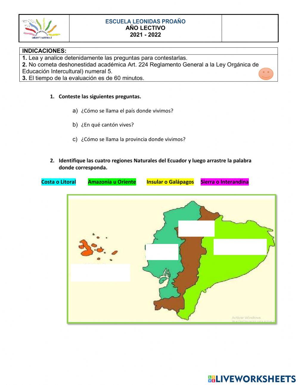 Evaluacion de estudios sociales