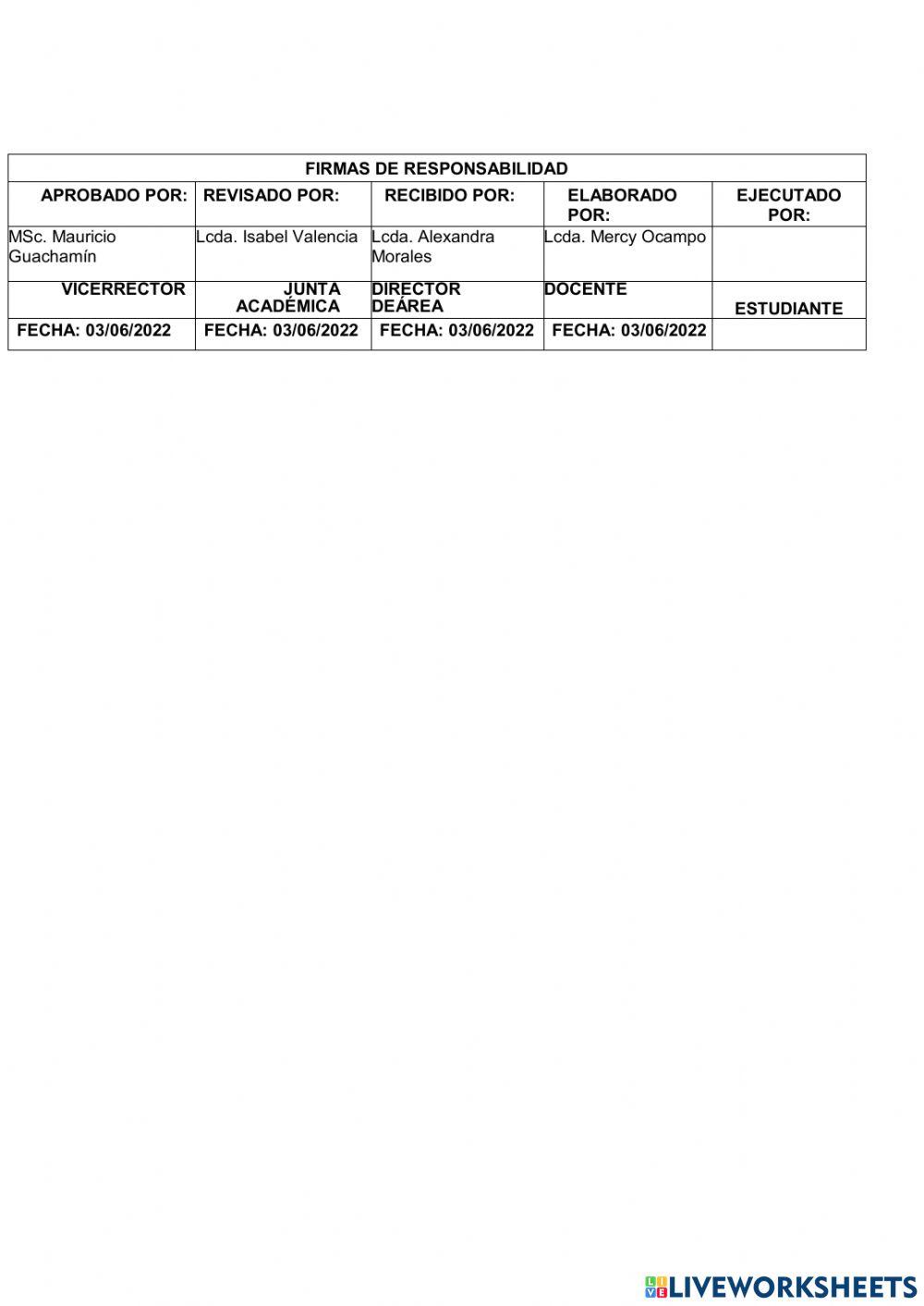 Examen matemática 2do año