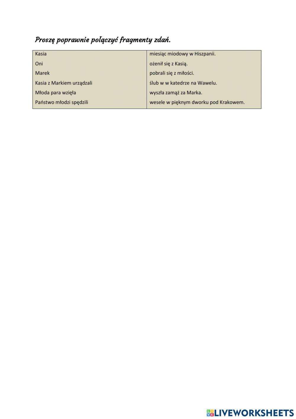 Jak jest -heiraten- po polsku?