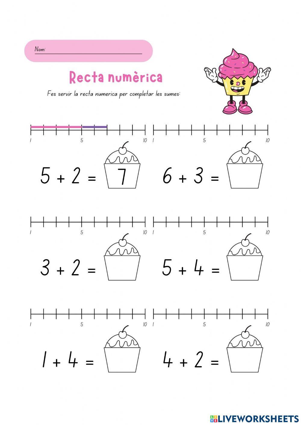 Sumes recta numèrica