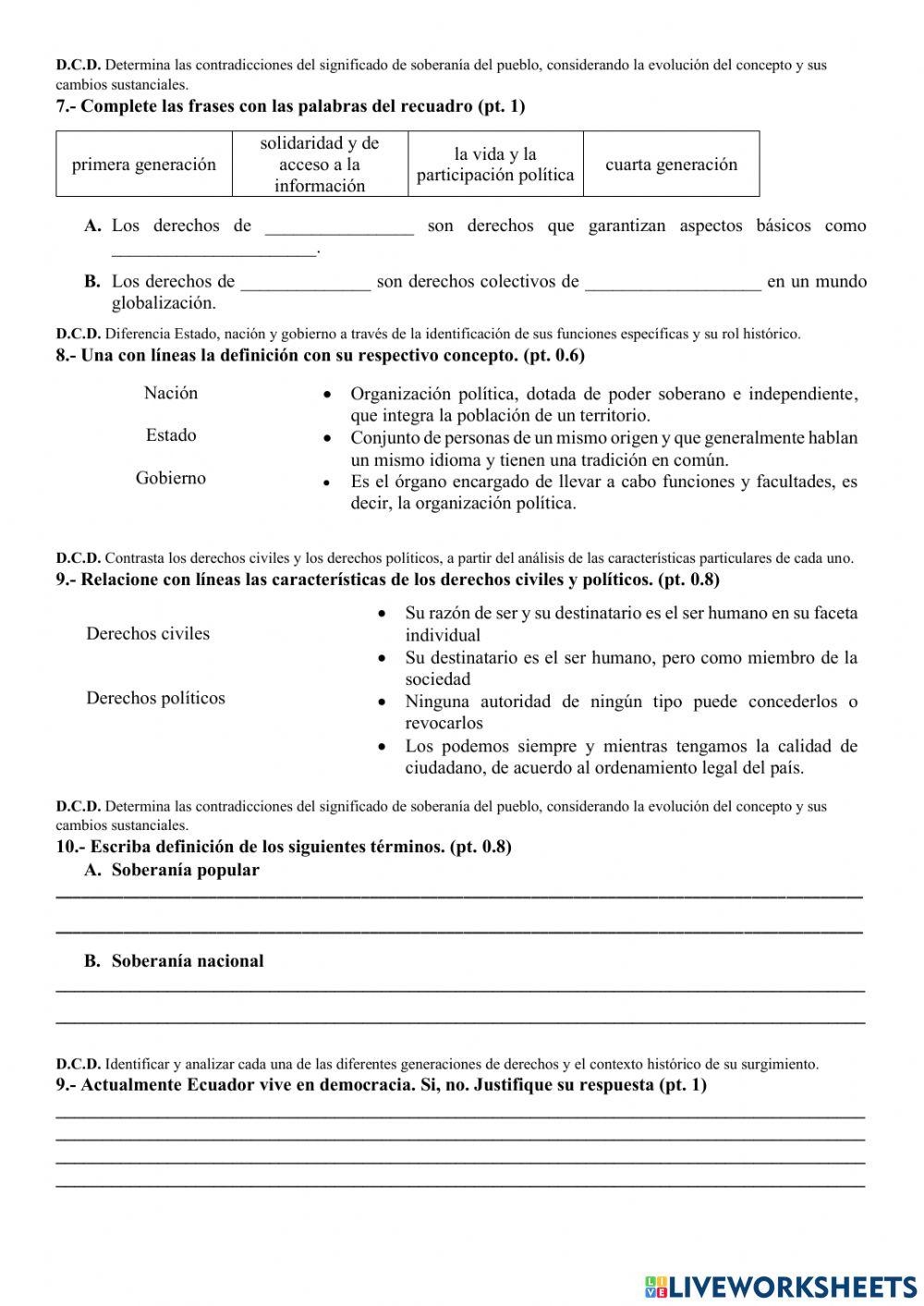 Ciudadanía Diferenciada 2do quimestre