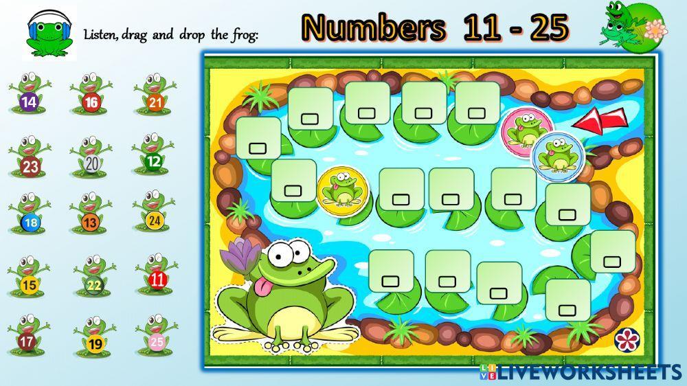 Frog's number game