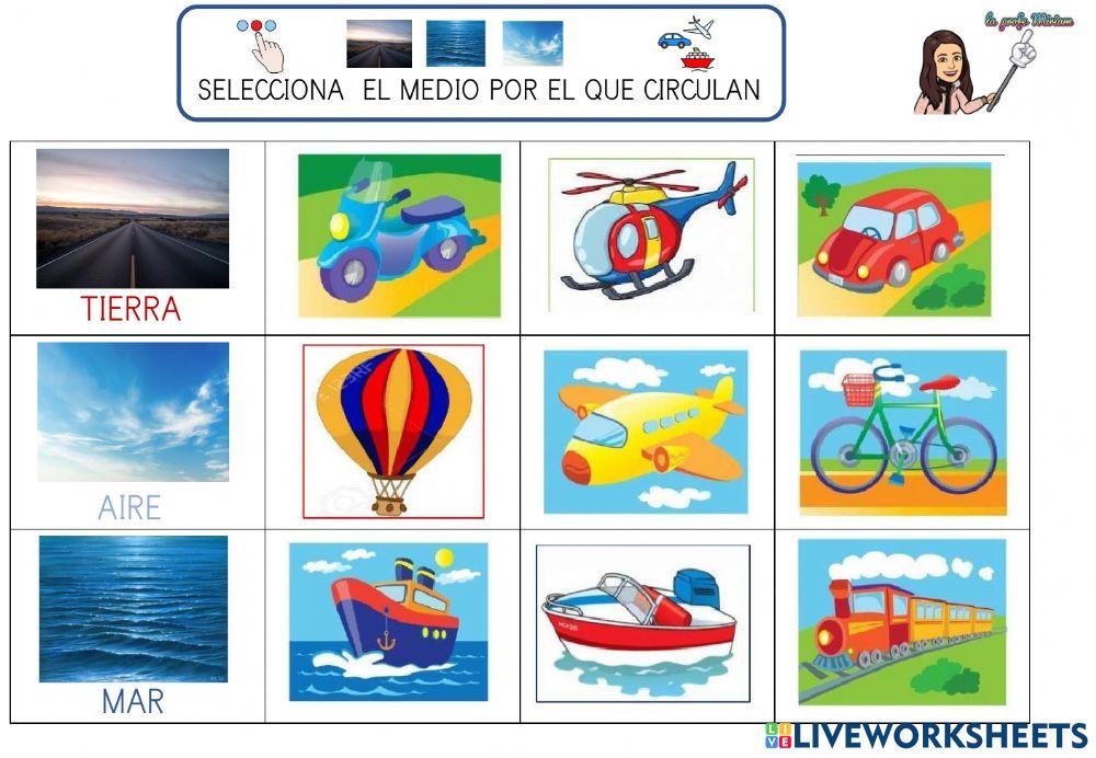 Los medios de transporte