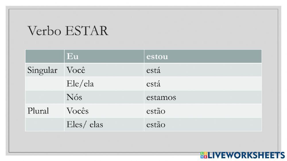 Ser ou Estar
