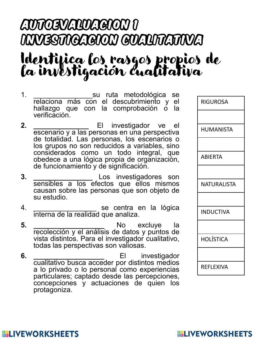 Investigacion cualitativa