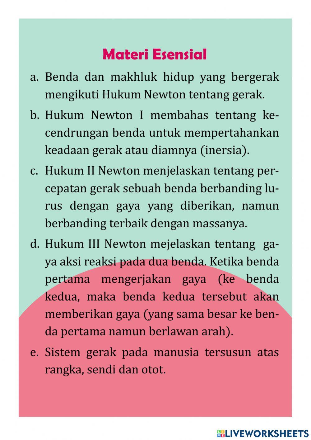 E-LKPD Gerak Benda dan Makhluk Hidup - Bagian 1