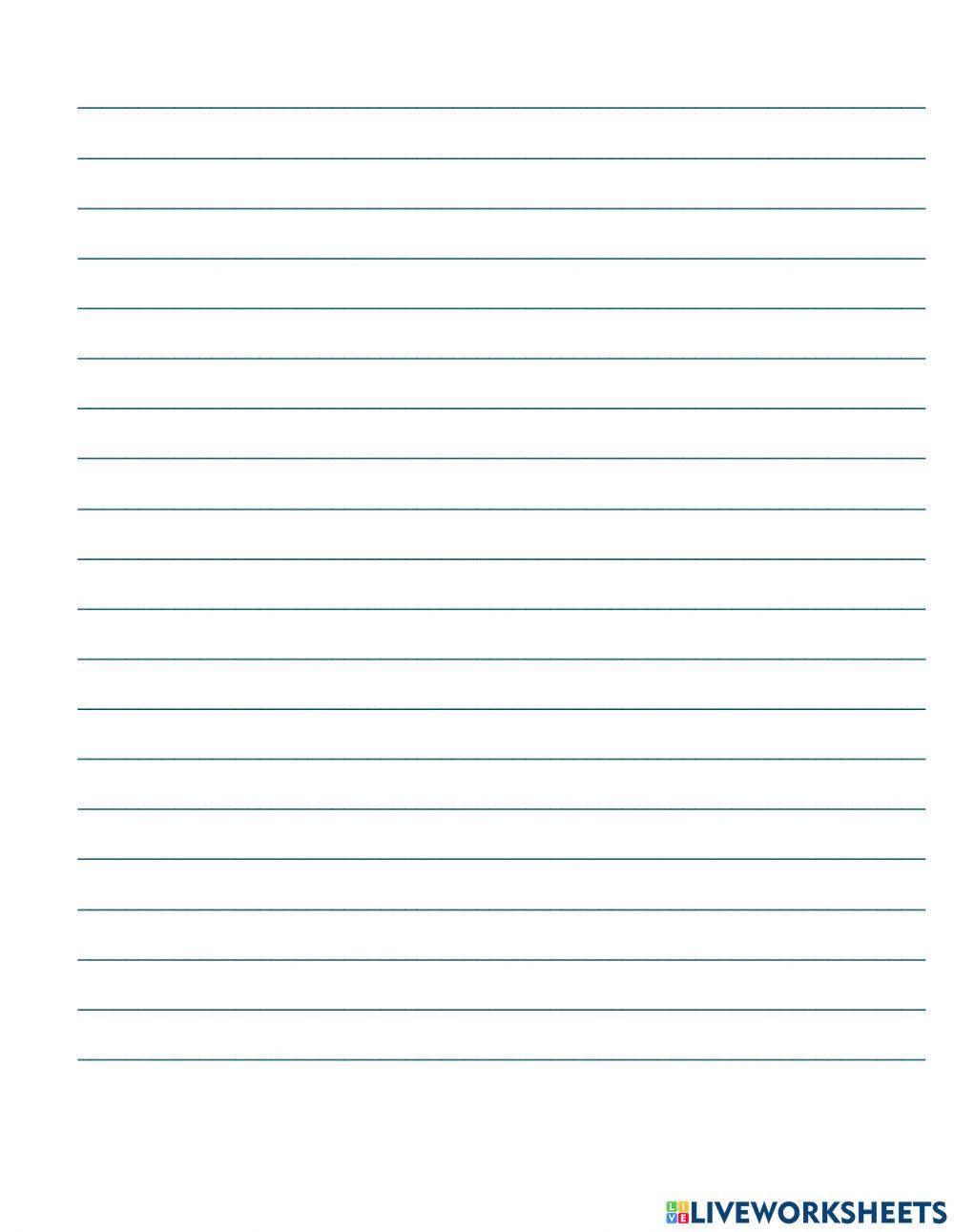 English 6 - Unit 2 - Writing Practice