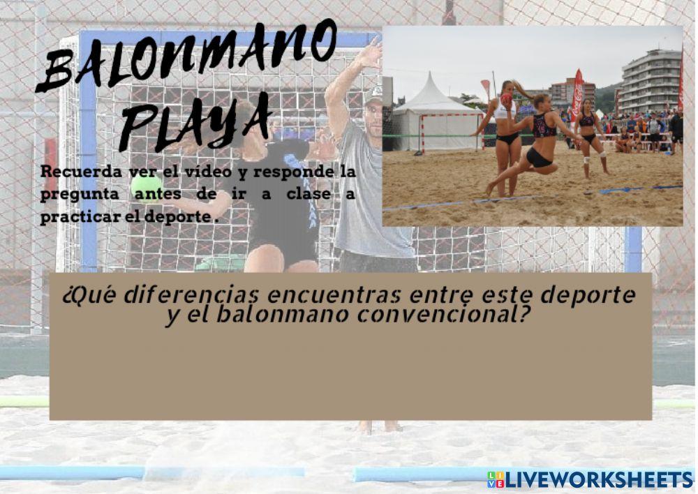 Balonmano playa