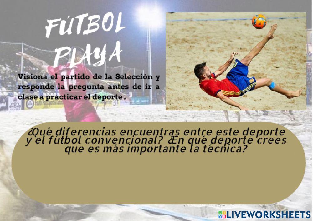 Fútbol playa